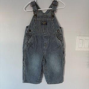 Vintage OshKosh B’gosh Hickory Stripe Vestbak Overalls - 18
